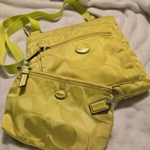 Coach Yellow Crossbody Bag